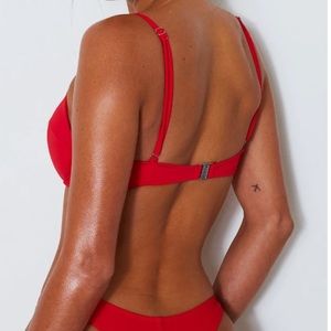 White Fox Boutique Catalina Bikini Top in Red